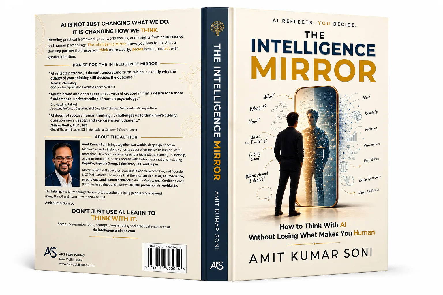 The full wraparound jacket of The Intelligence Mirror
